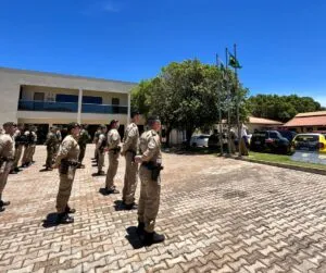 25º BPM realiza solenidade em homenagem ao Dia da Bandeira Nacional